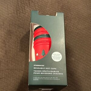 Starbucks Festive Red and Green Hot Cups